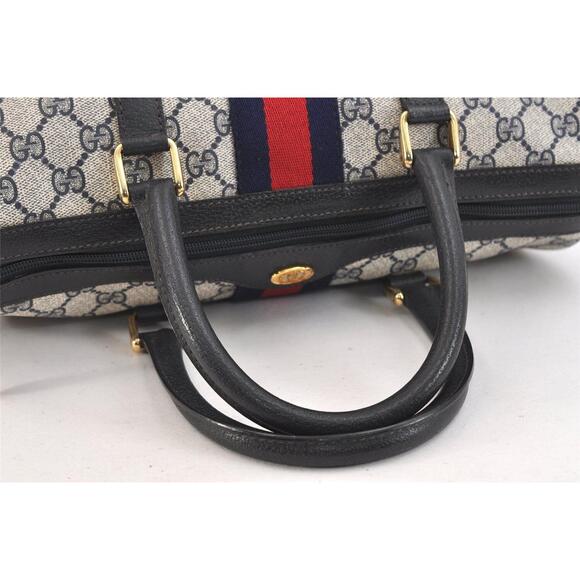Auth Gucci Sherry Line Hand Boston Bag #144219G45B - Picture 7 of 15